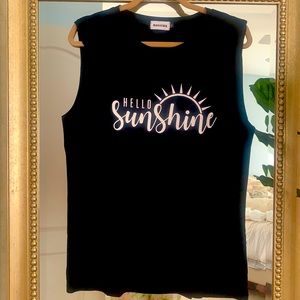 ☀️New in Package MAGICMK Women Sleeveless Hello Sunshine ☀️ Tank Top